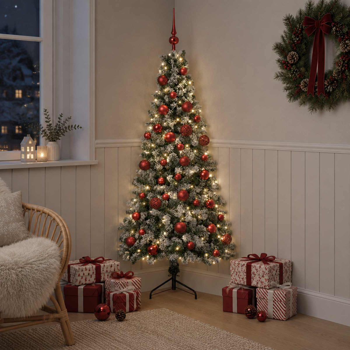 Dirbtinė kalėdinė eglutė su rutuliuku 120 cm 150 LED