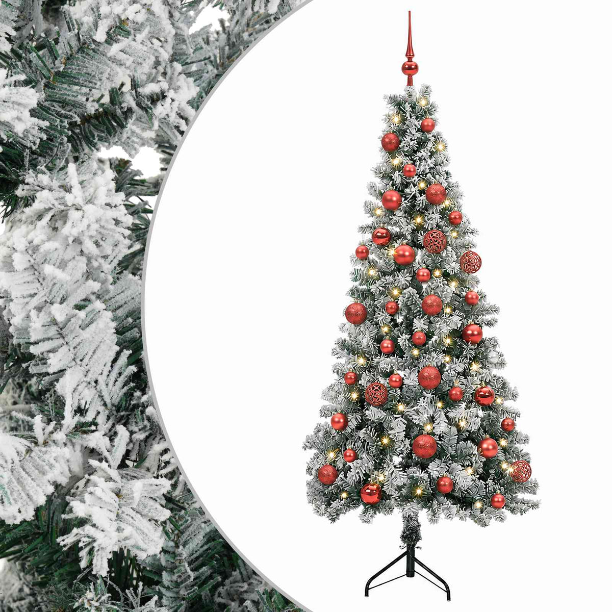 Dirbtinė kalėdinė eglutė su rutuliuku 150 cm 150 LED