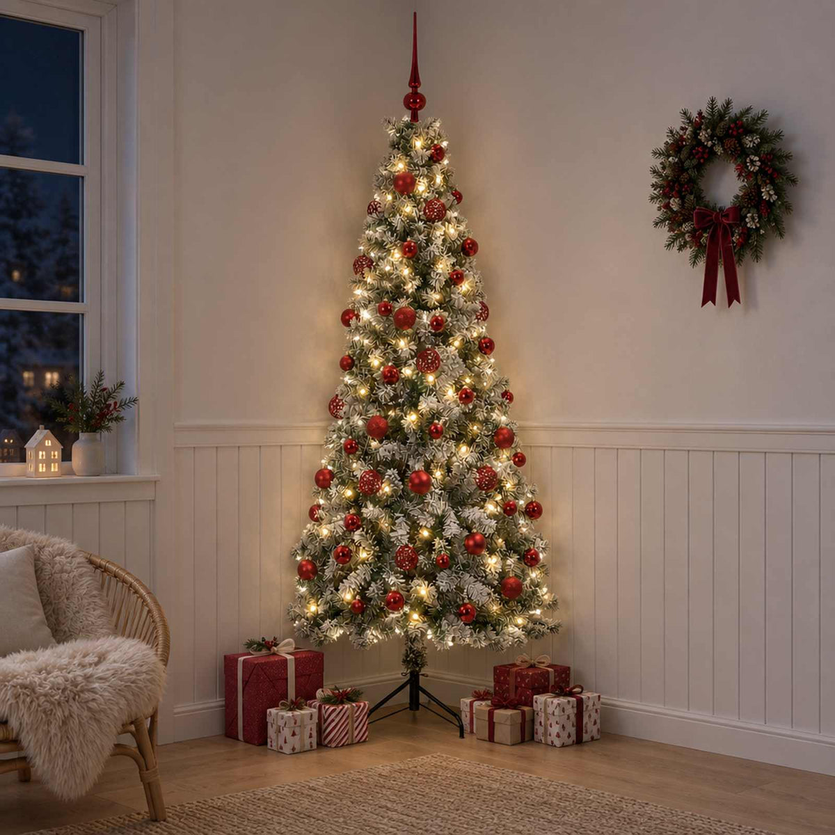 Dirbtinė kalėdinė eglutė su rutuliuku 210 cm 300 LED
