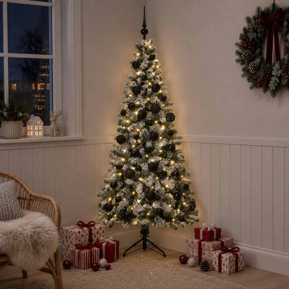 Dirbtinė kalėdinė eglutė su rutuliuku 120 cm 150 LED