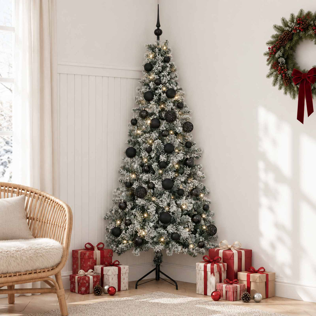 Dirbtinė kalėdinė eglutė su rutuliuku 120 cm 150 LED
