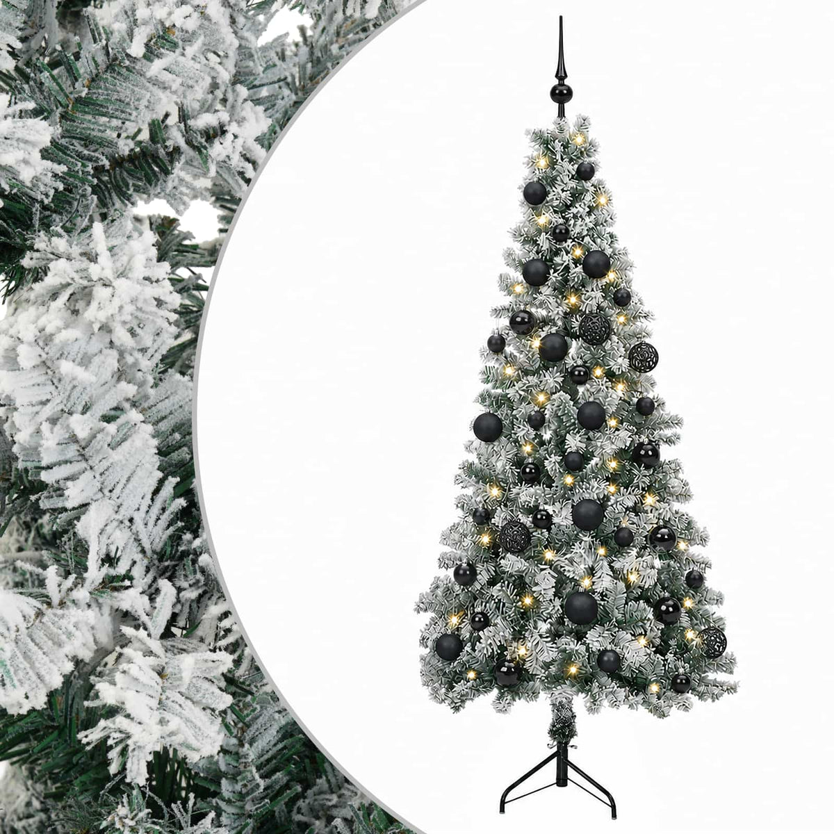 Dirbtinė kalėdinė eglutė su rutuliuku 150 cm 150 LED