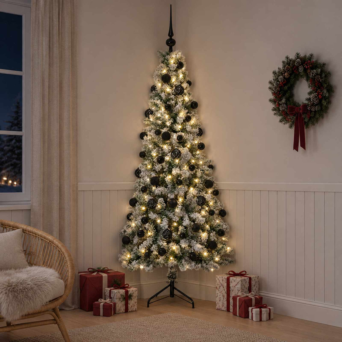 Dirbtinė kalėdinė eglutė su rutuliuku 210 cm 300 LED