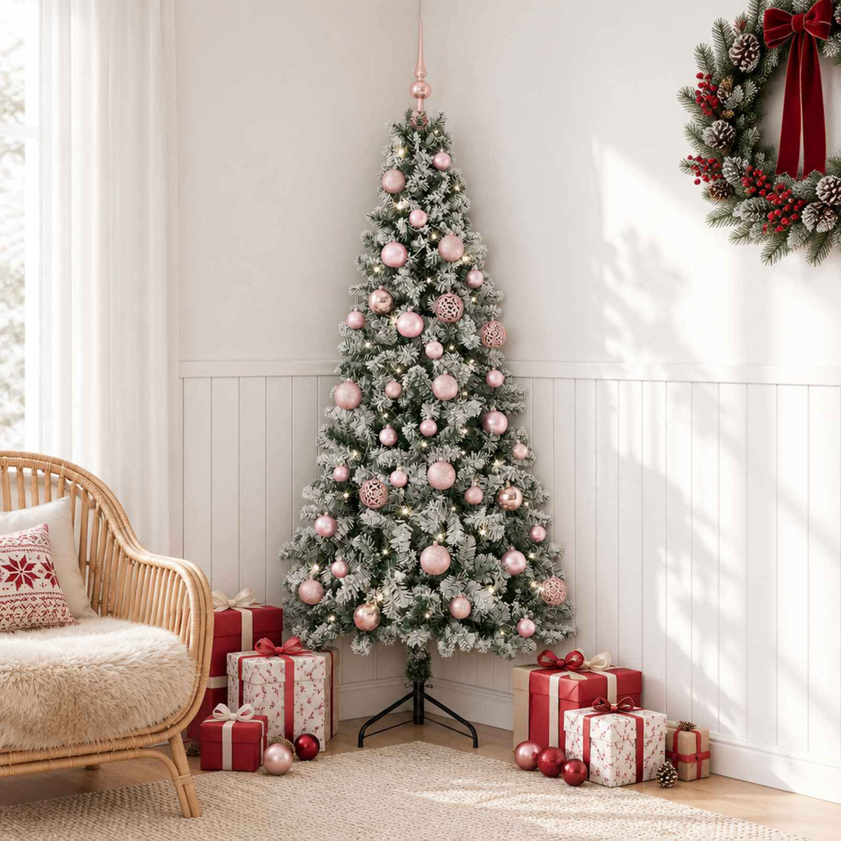 Dirbtinė kalėdinė eglutė su rutuliuku 150 cm 150 LED