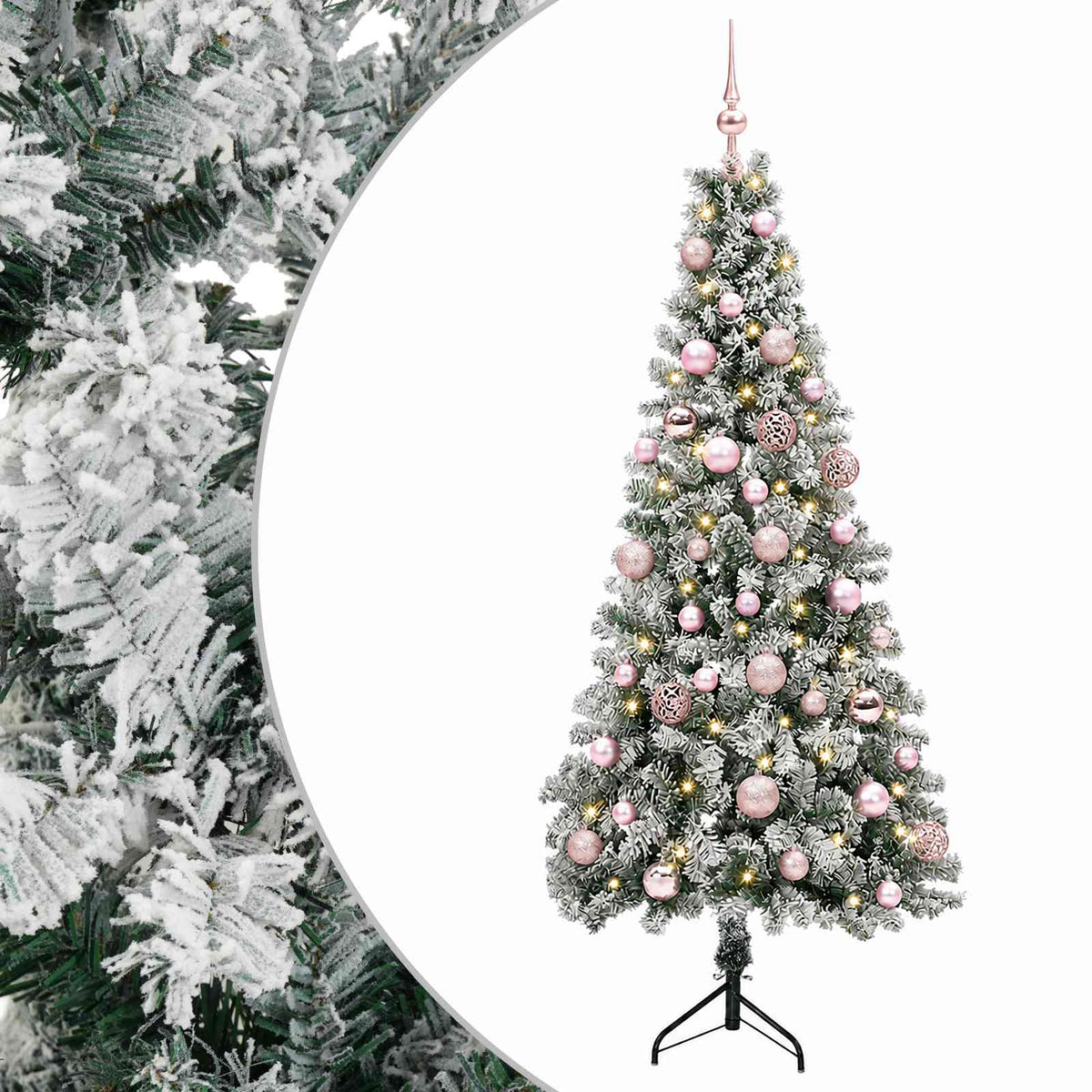 Dirbtinė kalėdinė eglutė su rutuliuku 150 cm 150 LED
