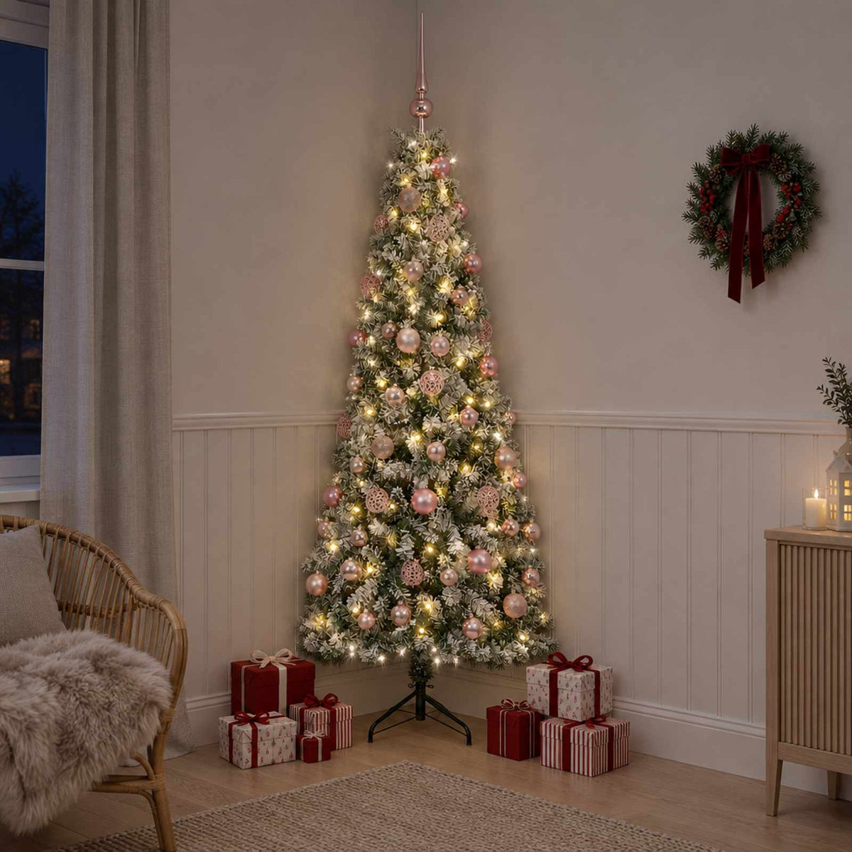 Dirbtinė kalėdinė eglutė su rutuliuku 180 cm 300 LED