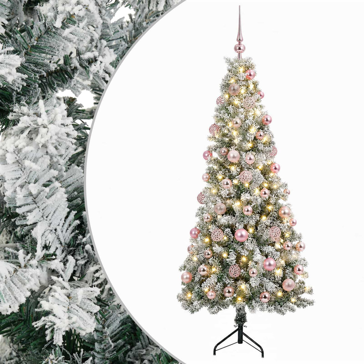 Dirbtinė kalėdinė eglutė su rutuliuku 180 cm 300 LED
