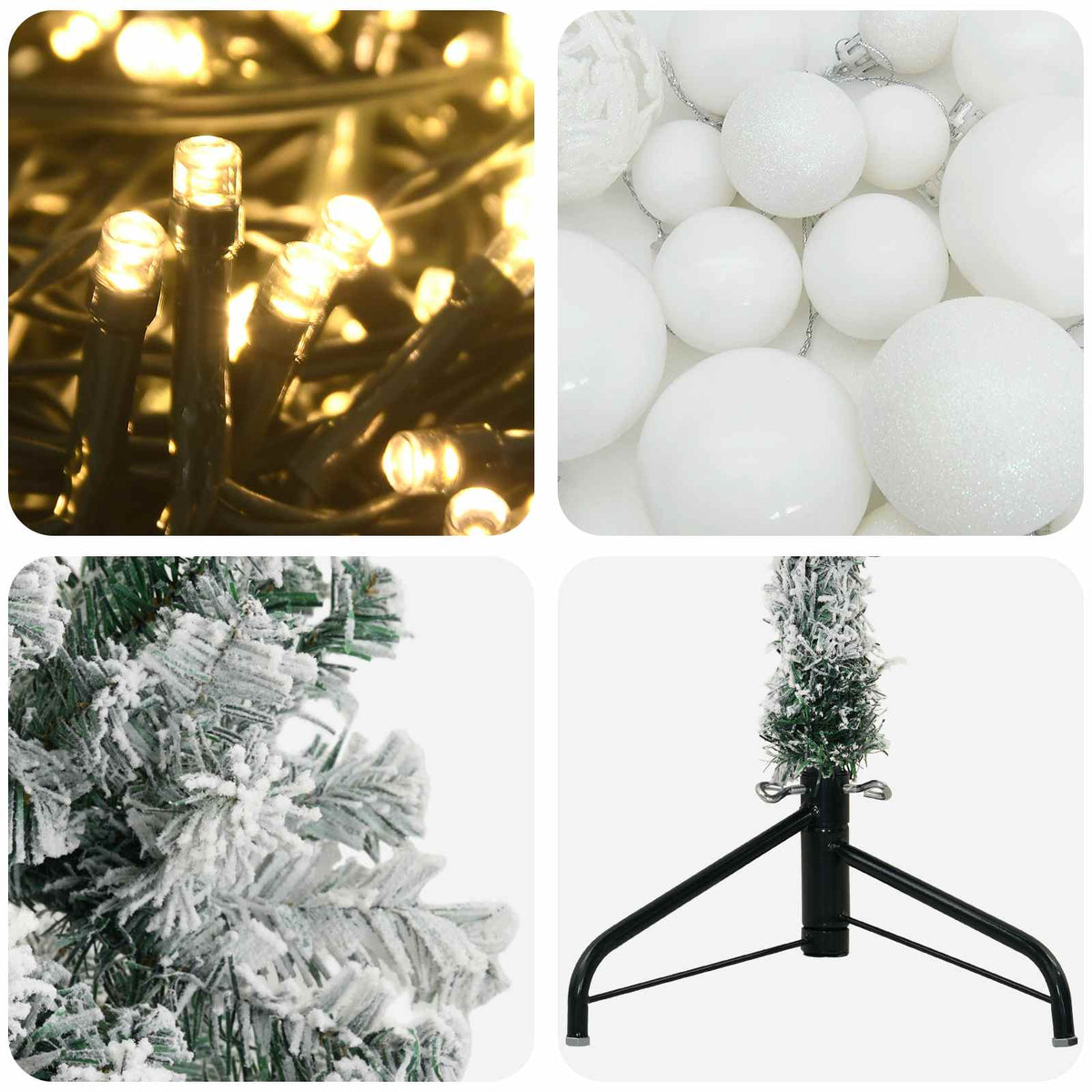 Dirbtinė kalėdinė eglutė su rutuliuku 120 cm 150 LED