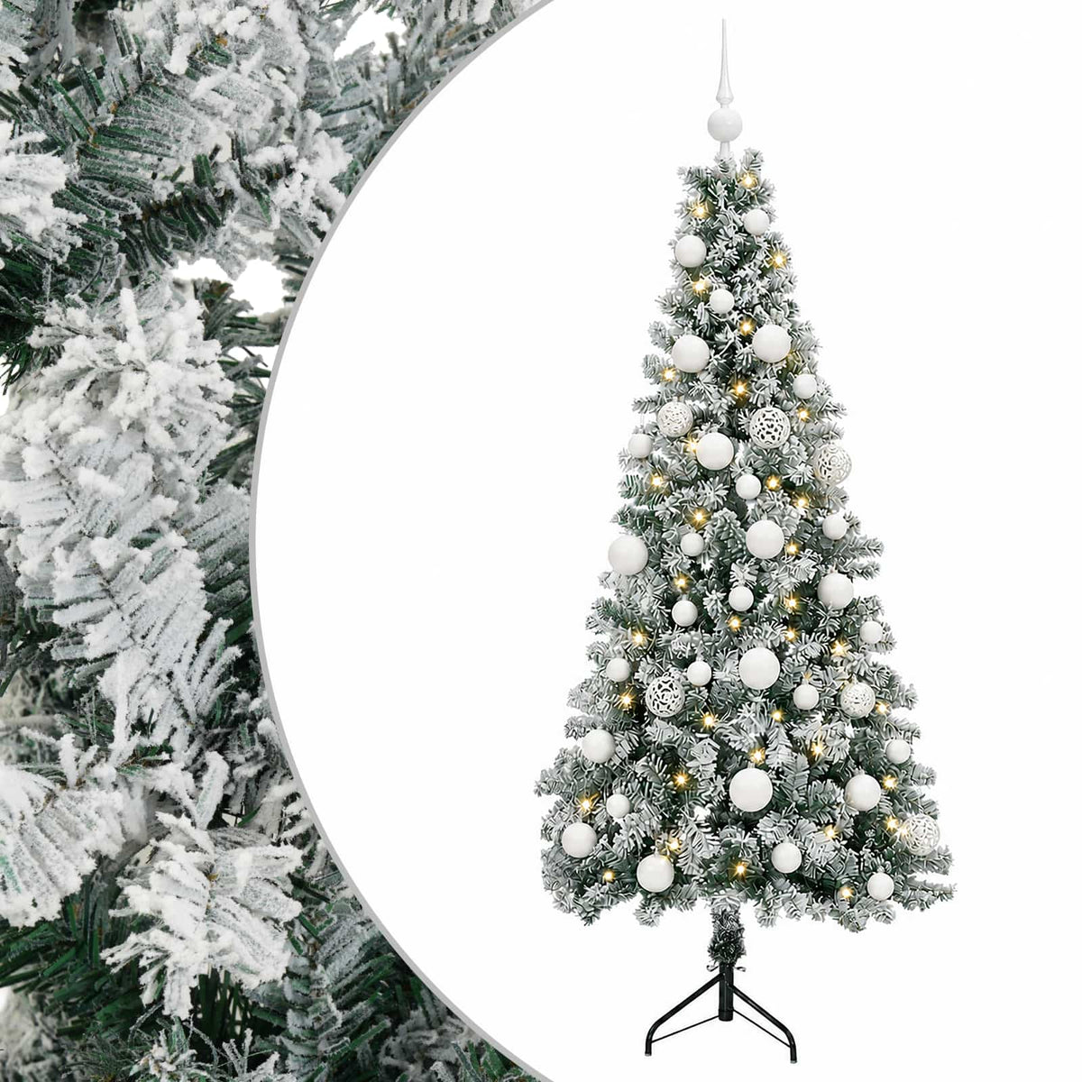 Dirbtinė kalėdinė eglutė su rutuliuku 120 cm 150 LED