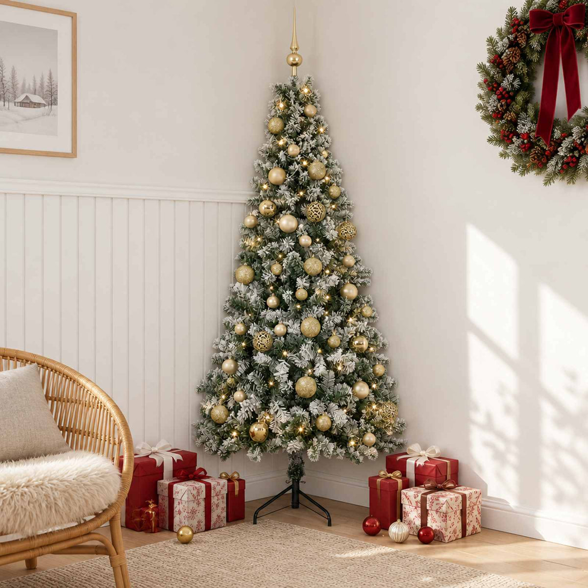 Dirbtinė kalėdinė eglutė su rutuliuku 120 cm 150 LED
