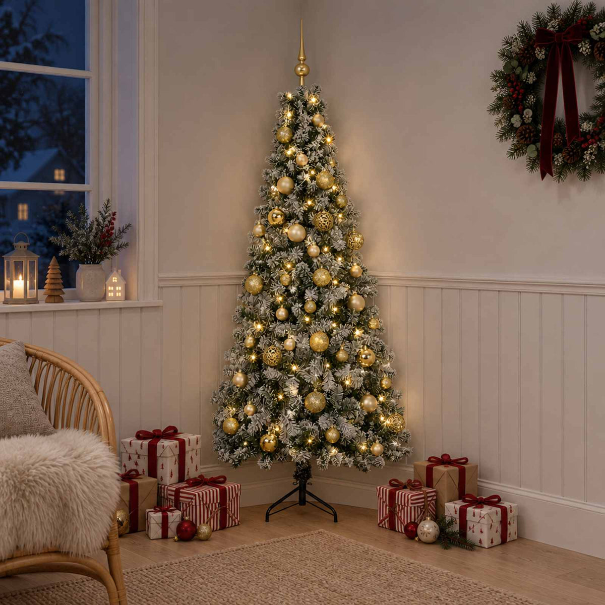 Dirbtinė kalėdinė eglutė su rutuliuku 120 cm 150 LED