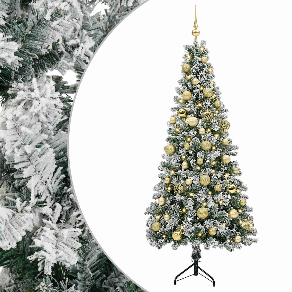 Dirbtinė kalėdinė eglutė su rutuliuku 150 cm 150 LED