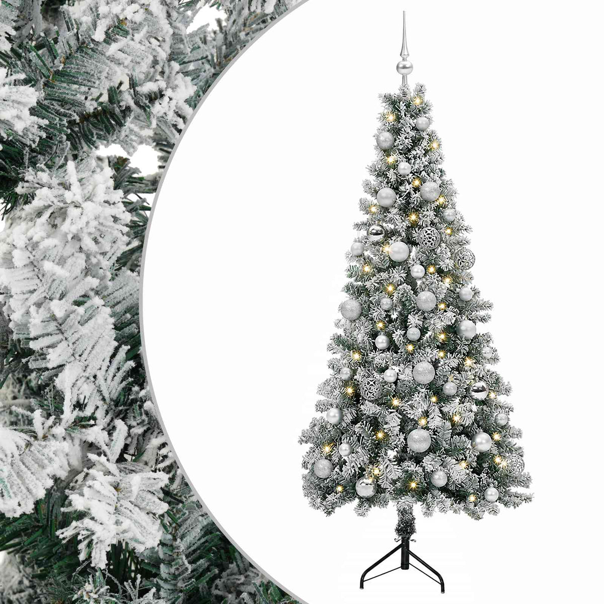 Dirbtinė kalėdinė eglutė su rutuliuku 150 cm 150 LED