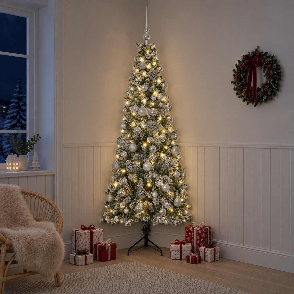 Dirbtinė kalėdinė eglutė su rutuliuku 240 cm 300 LED