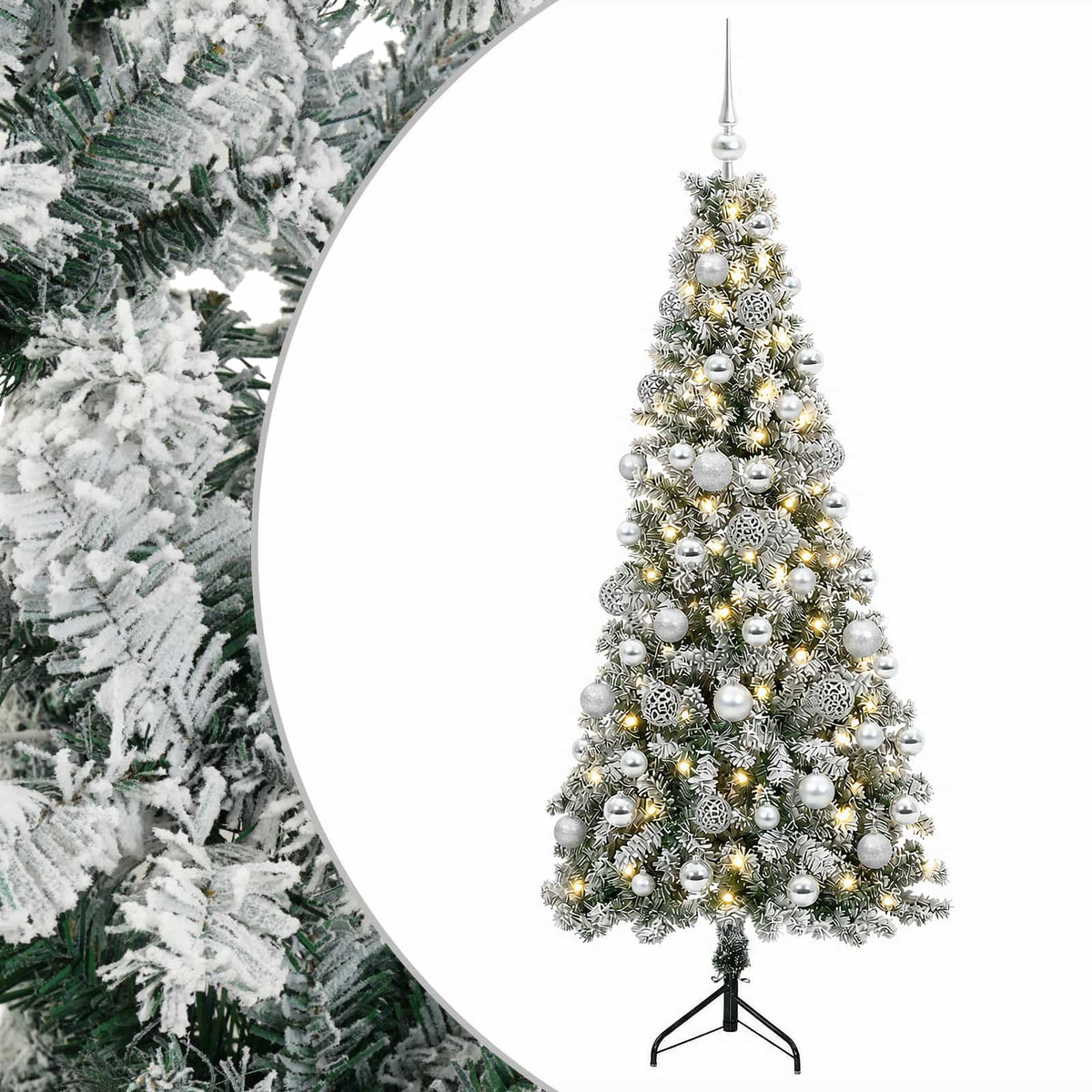Dirbtinė kalėdinė eglutė su rutuliuku 210 cm 300 LED