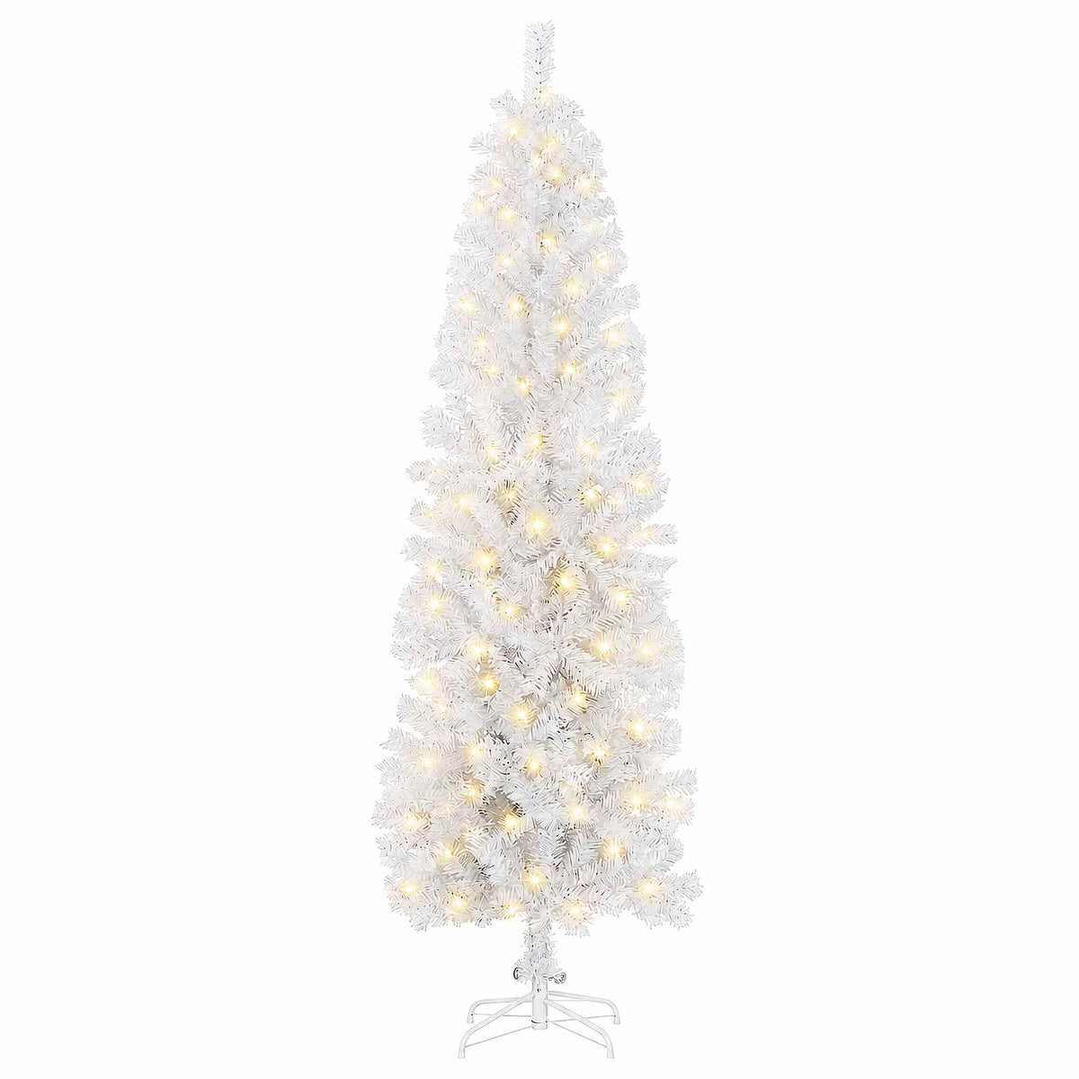 Dirbtinis lieknas Kalėdų medis 180 cm 300 LED Šilta balta