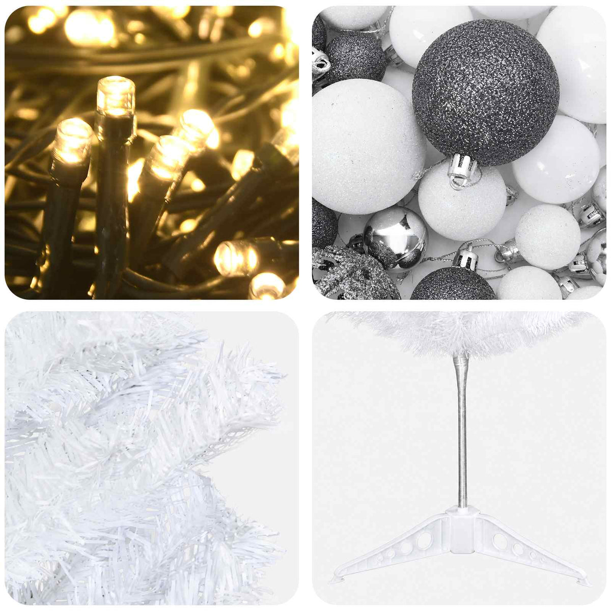 Dirbtinė siaura kalėdinė eglutė su žaisliuku 150 cm 150 LED