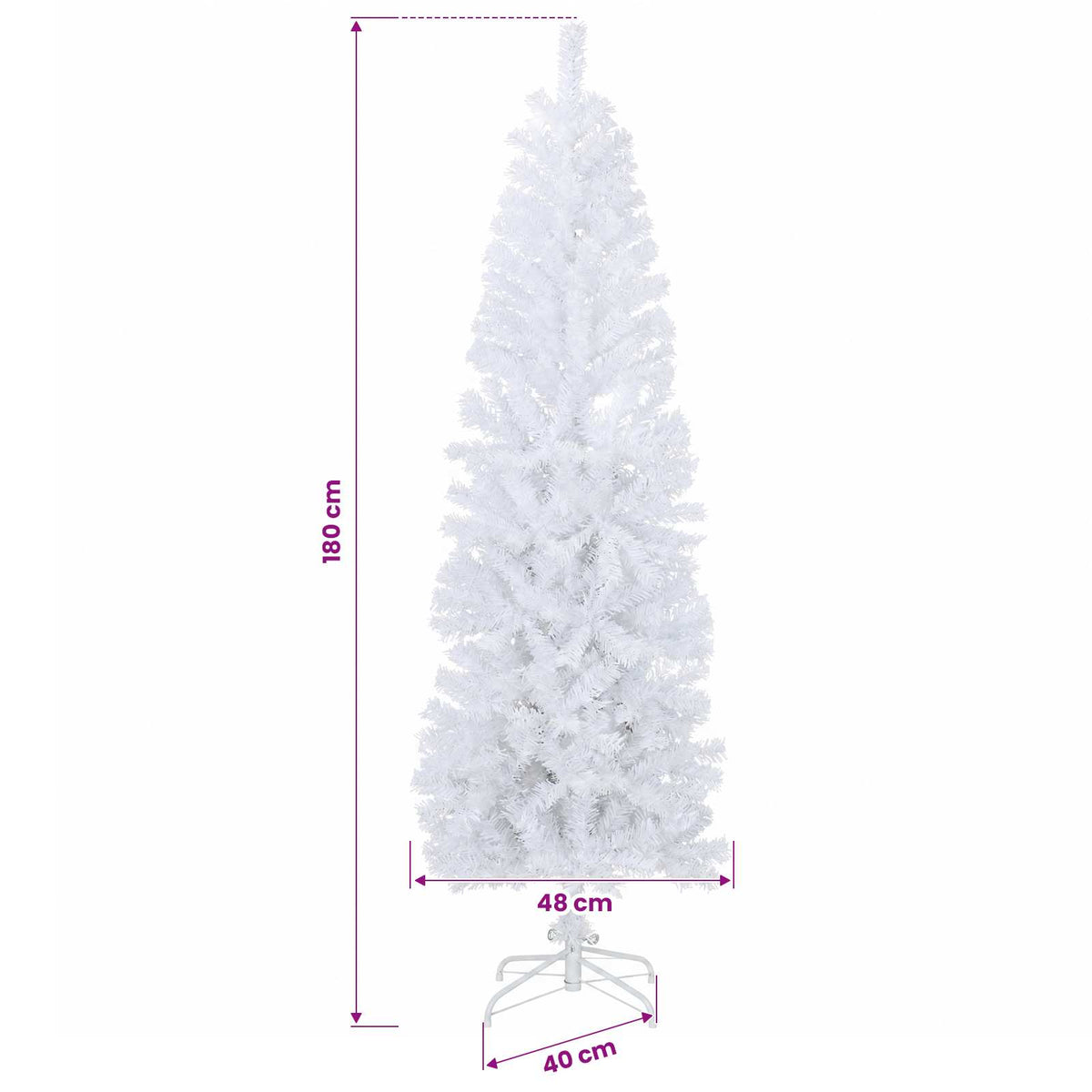 Dirbtinė siaura kalėdinė eglutė su žaisliuku 180 cm 300 LED