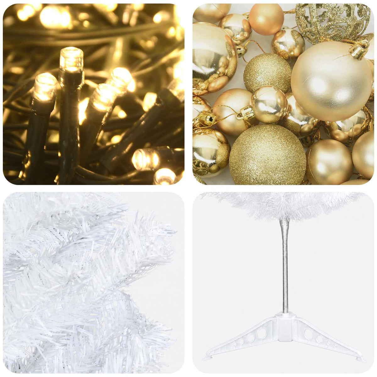 Dirbtinė siaura kalėdinė eglutė su žaisliuku 120 cm 150 LED