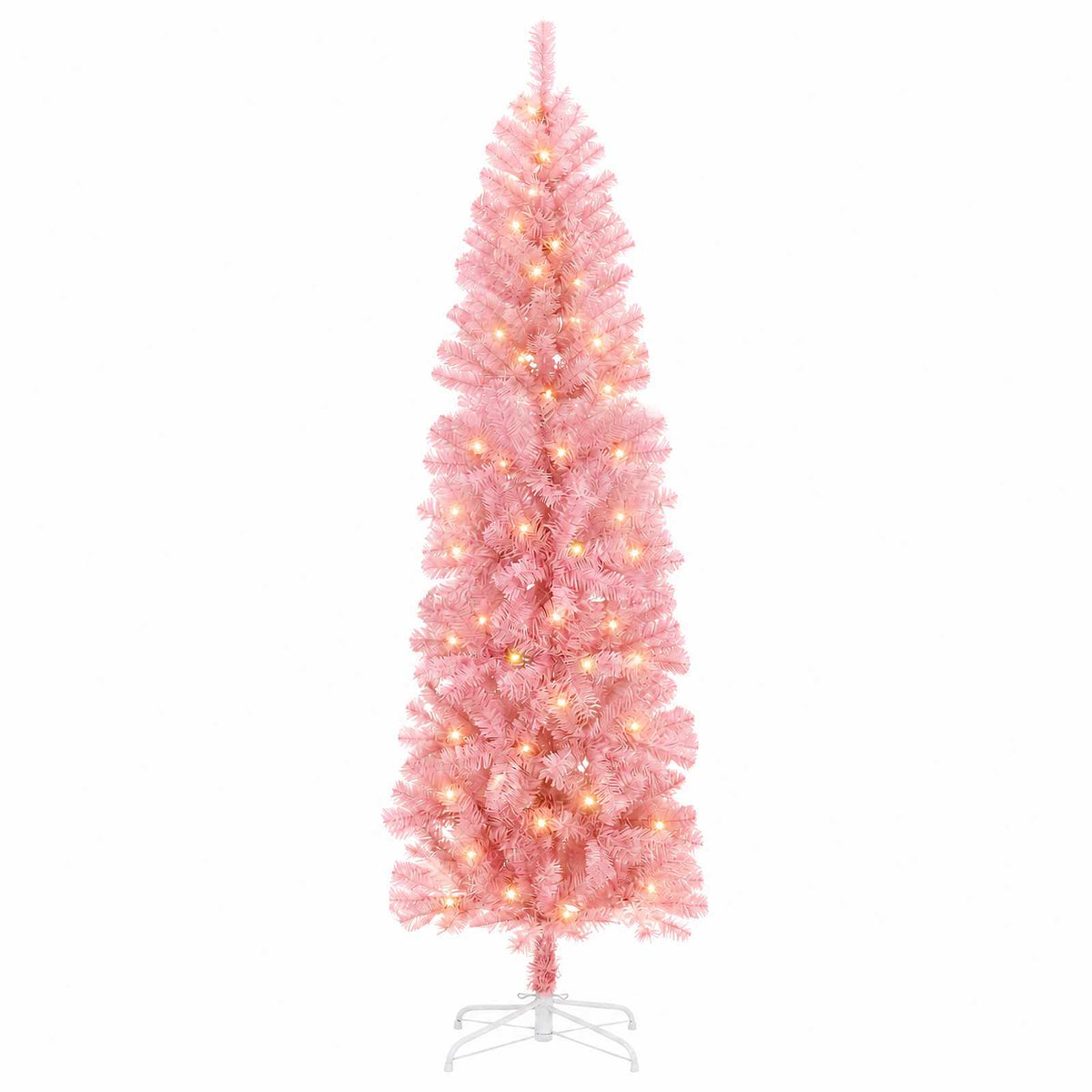 Dirbtinis lieknas Kalėdų medis 180 cm 300 LED Šilta balta