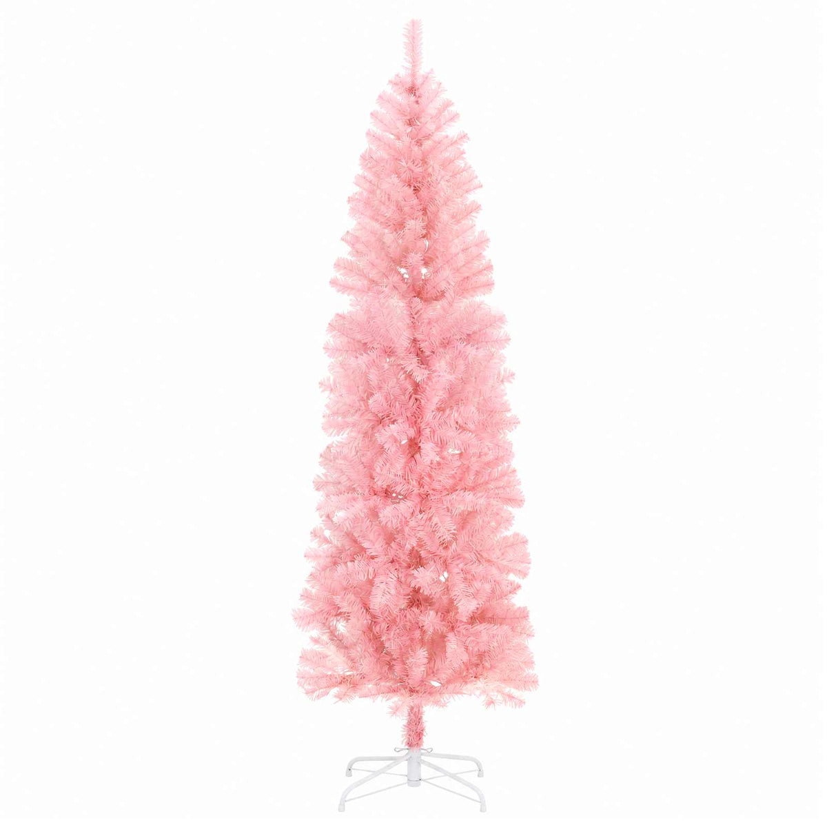 Siaura dirbtinė Kalėdų eglutė su žaisliuku 180 cm 300 LED