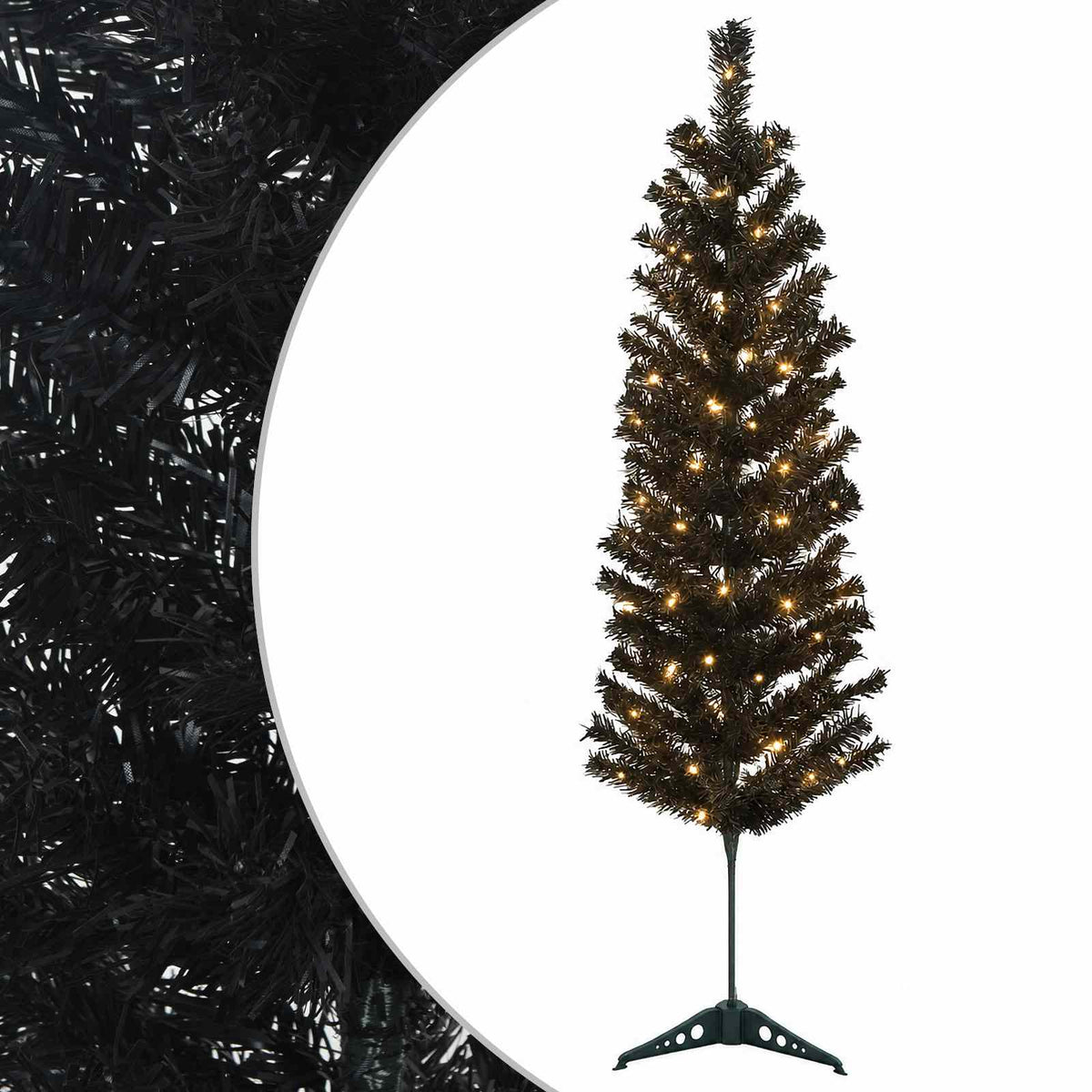Dirbtinis lieknas Kalėdų medis 150 cm 150 LED Šilta balta