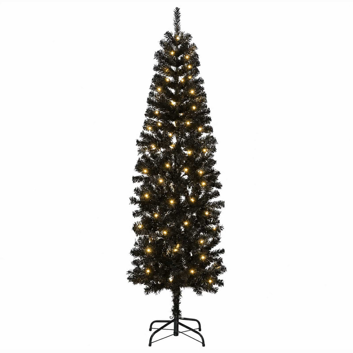 Dirbtinis lieknas Kalėdų medis 180 cm 300 LED Šilta balta