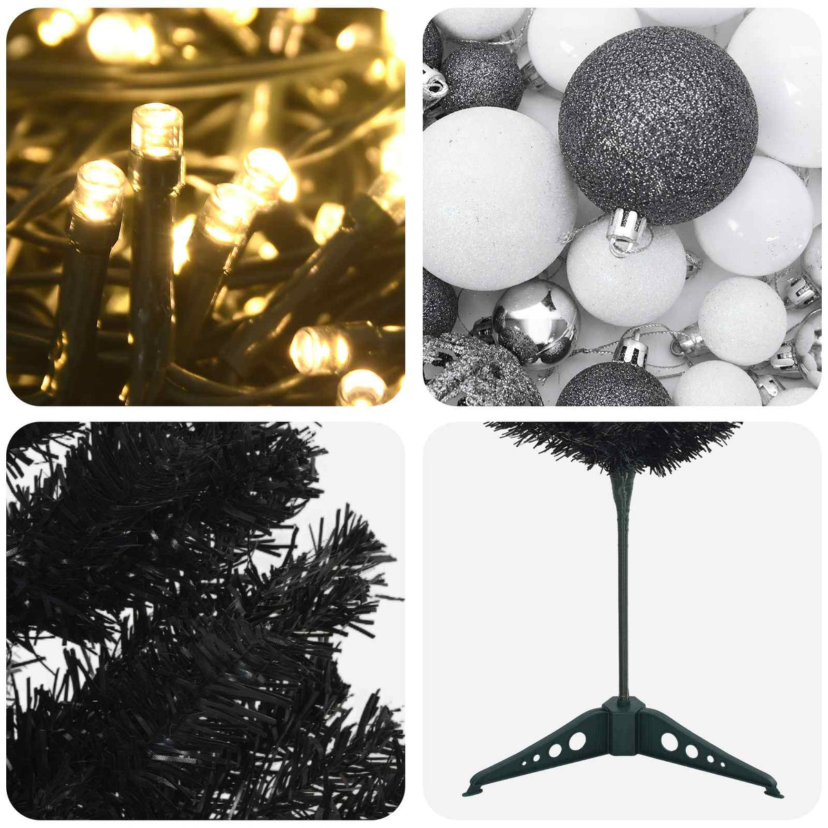 Dirbtinė siaura kalėdinė eglutė su žaisliuku 120 cm 150 LED