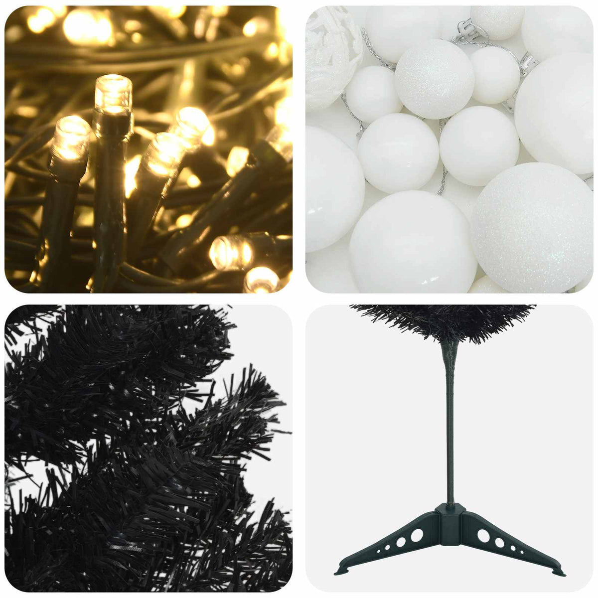 Dirbtinė siaura kalėdinė eglutė su žaisliuku 120 cm 150 LED