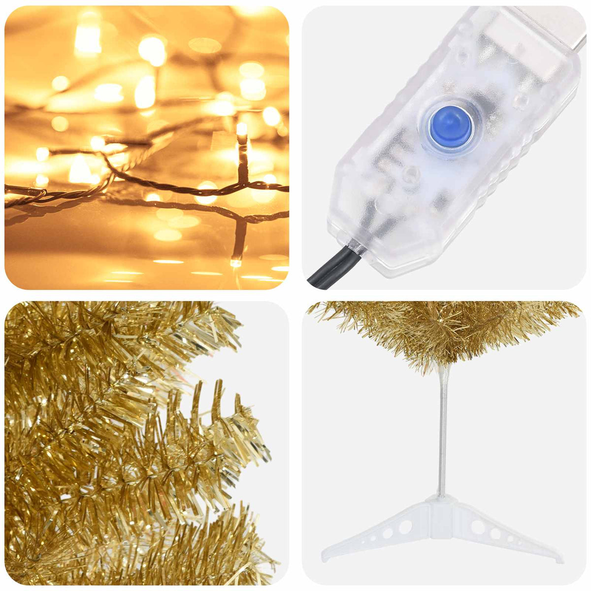 Dirbtinis lieknas Kalėdų medis 150 cm 150 LED Šilta balta