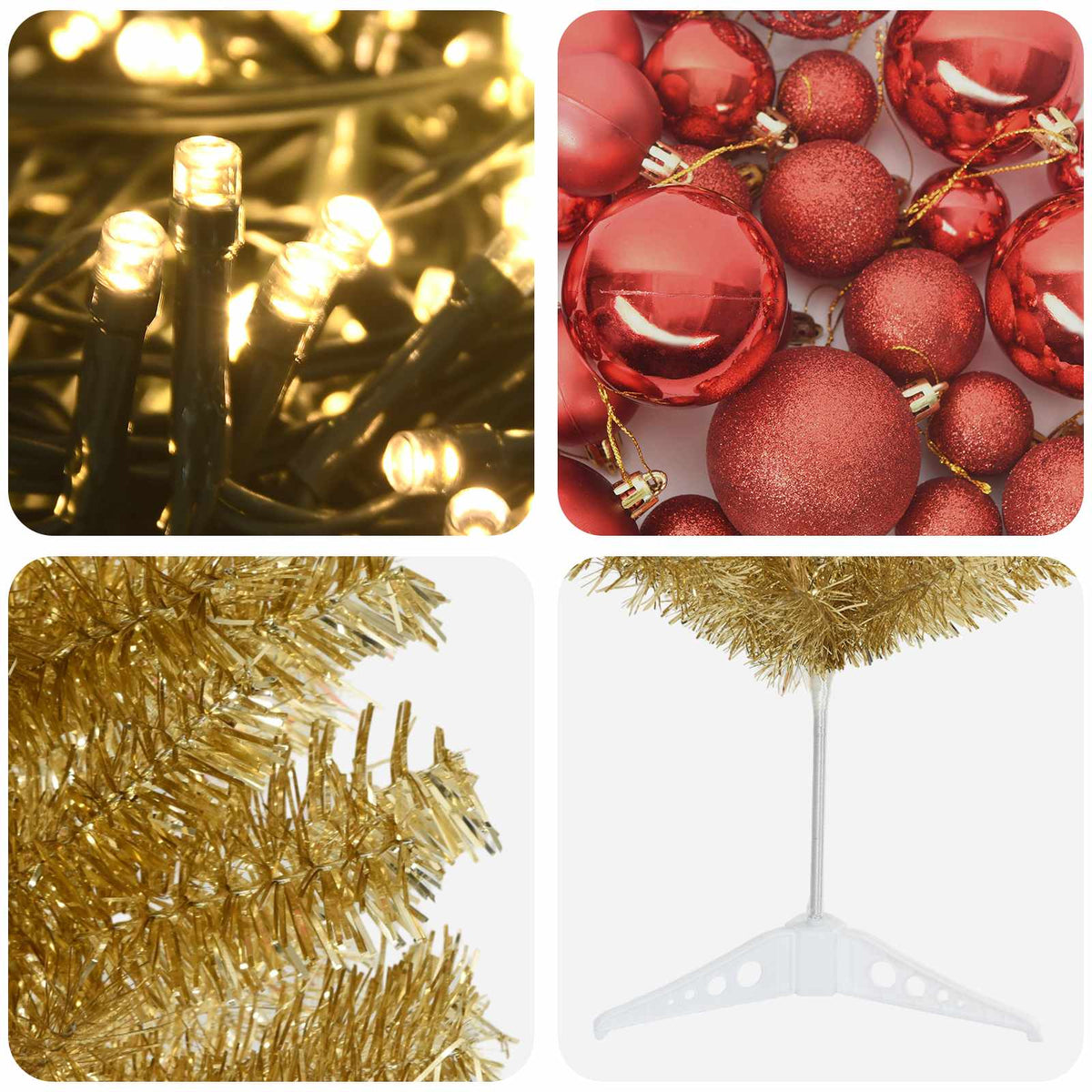 Dirbtinė liekna Kalėdų eglutė su burbulais 150 cm 150 LED