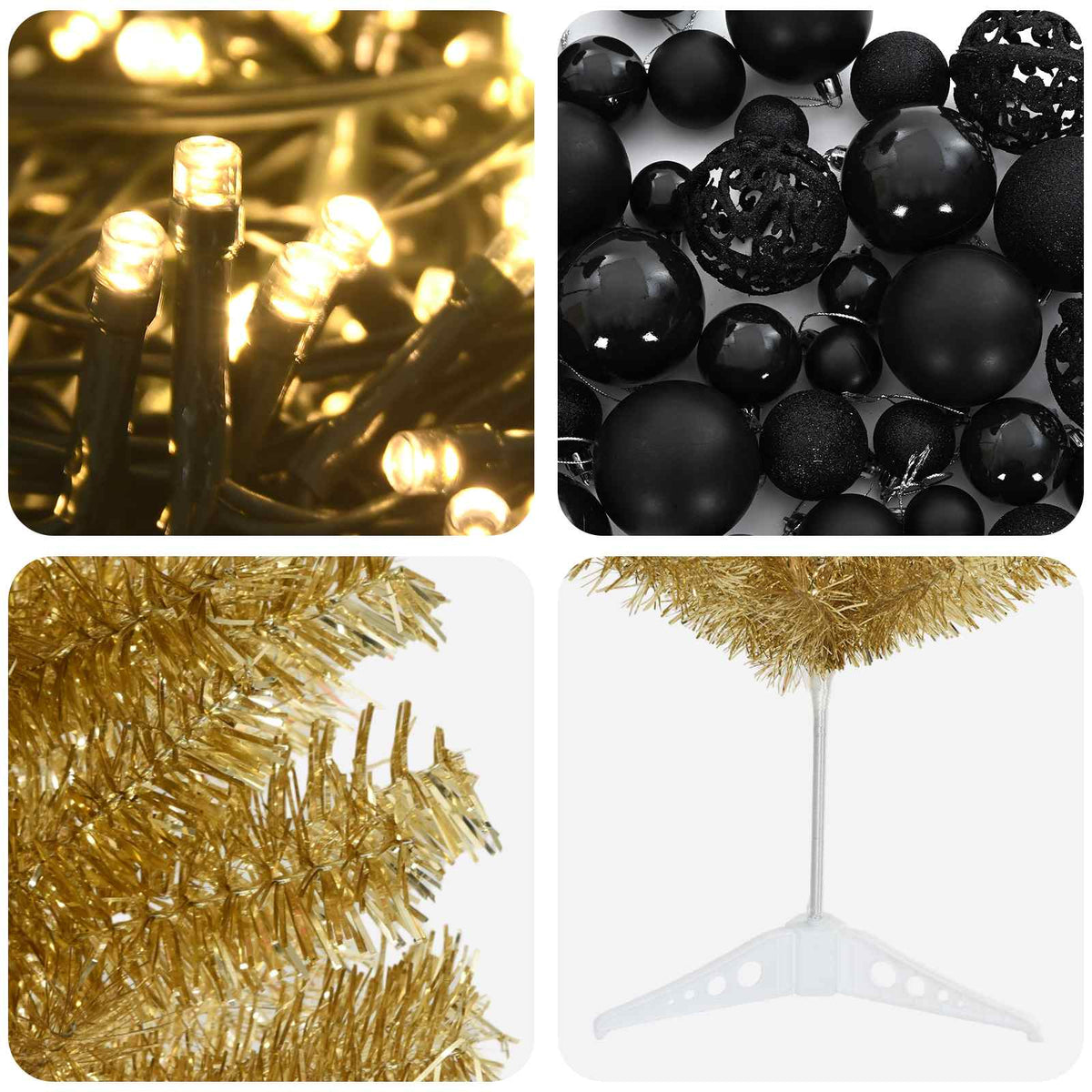 Dirbtinė liekna Kalėdų eglutė su burbulais 120 cm 150 LED