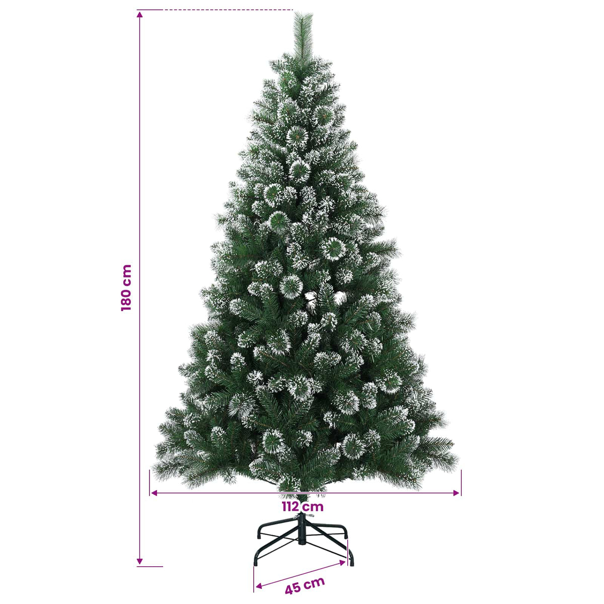 Dirbtinė Kalėdų eglutė 180 cm 300 LED Šilta balta