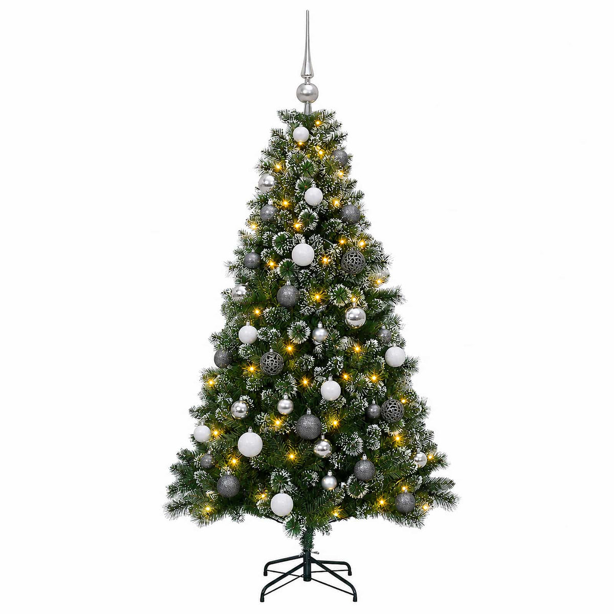 Dirbtinė kalėdinė eglutė su rutuliuku 150 cm 150 LED