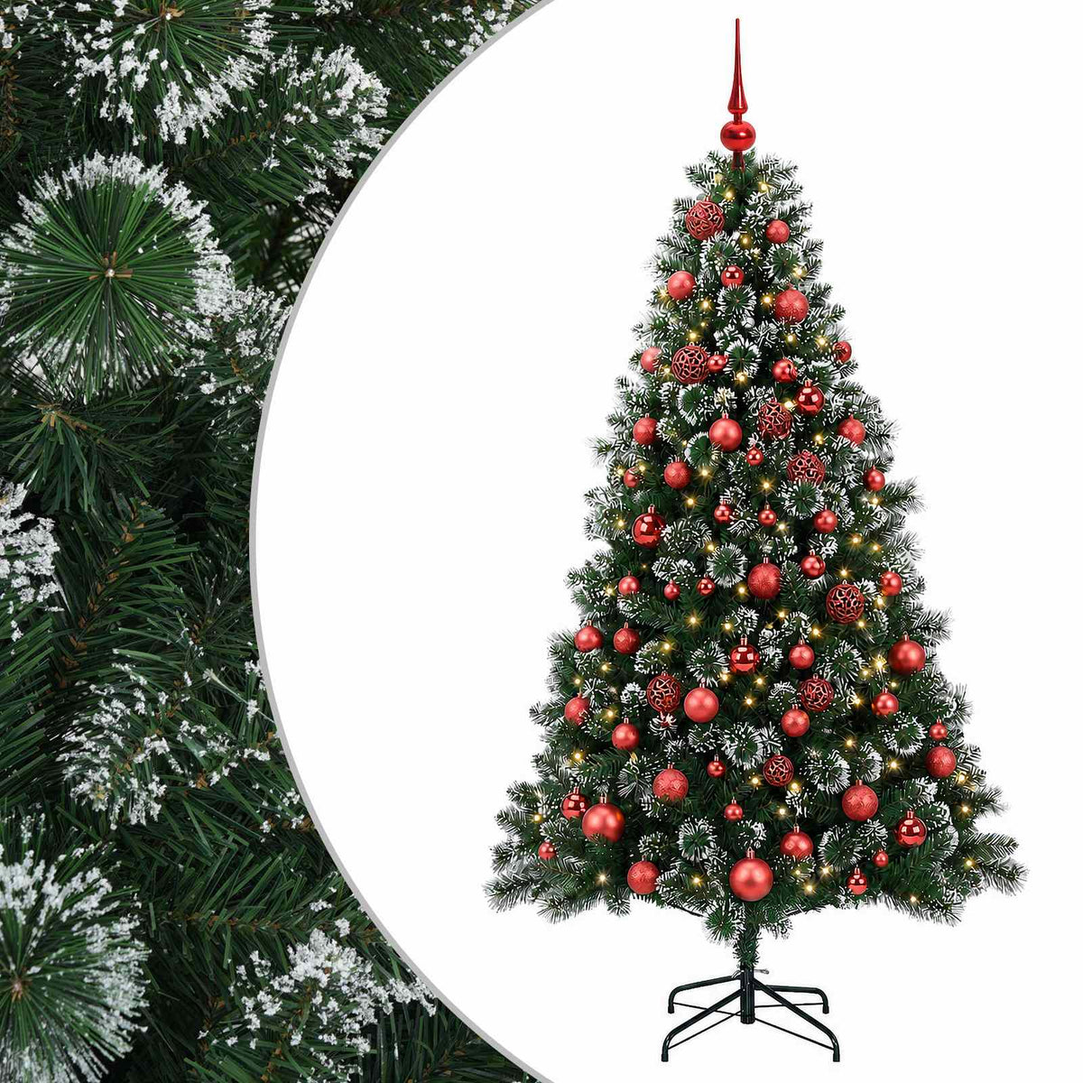 Dirbtinė kalėdinė eglutė su rutuliuku 210 cm 300 LED