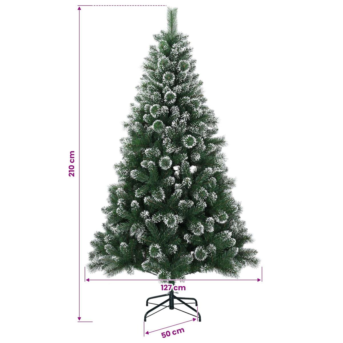 Dirbtinė kalėdinė eglutė su rutuliuku 210 cm 300 LED