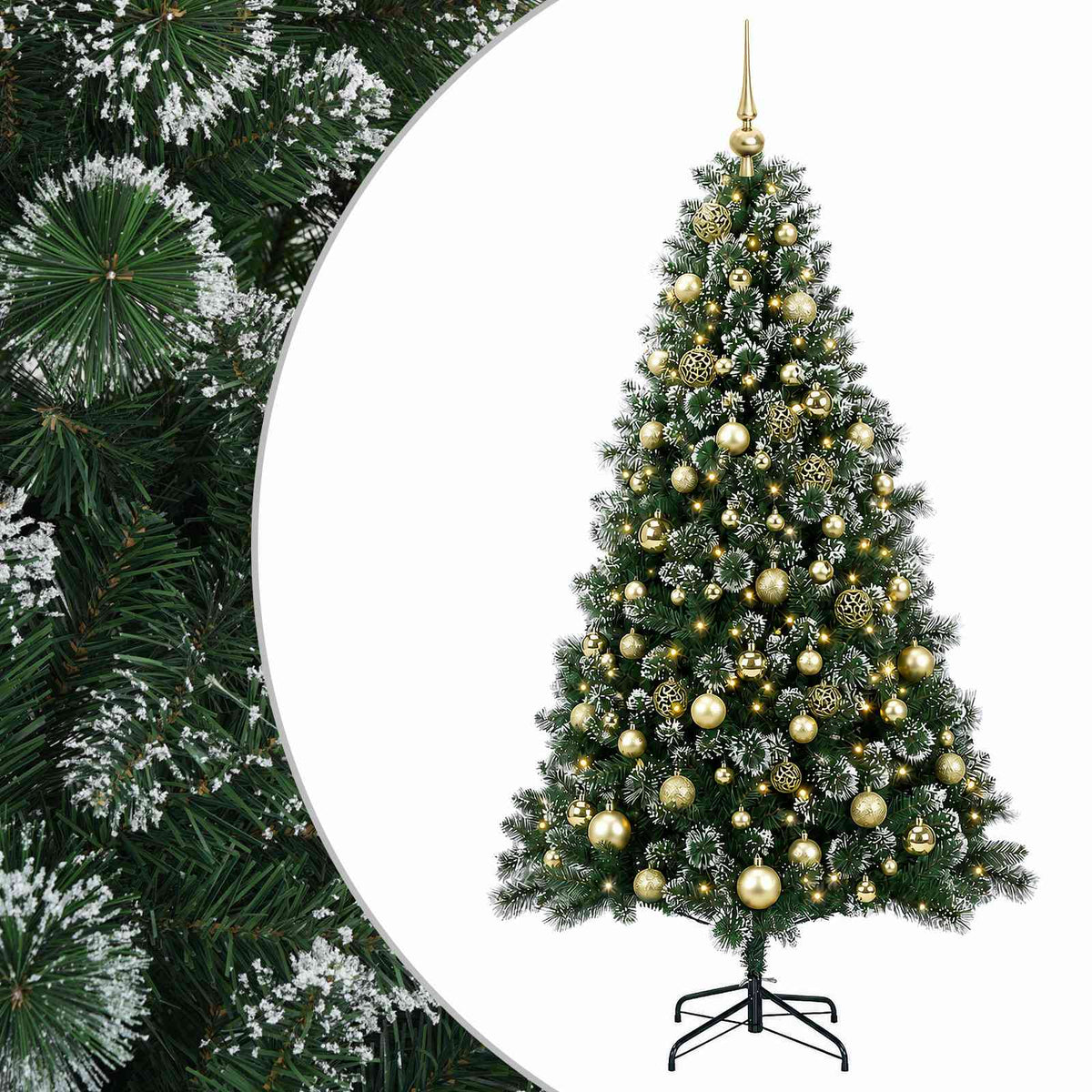 Dirbtinė kalėdinė eglutė su rutuliuku 180 cm 300 LED