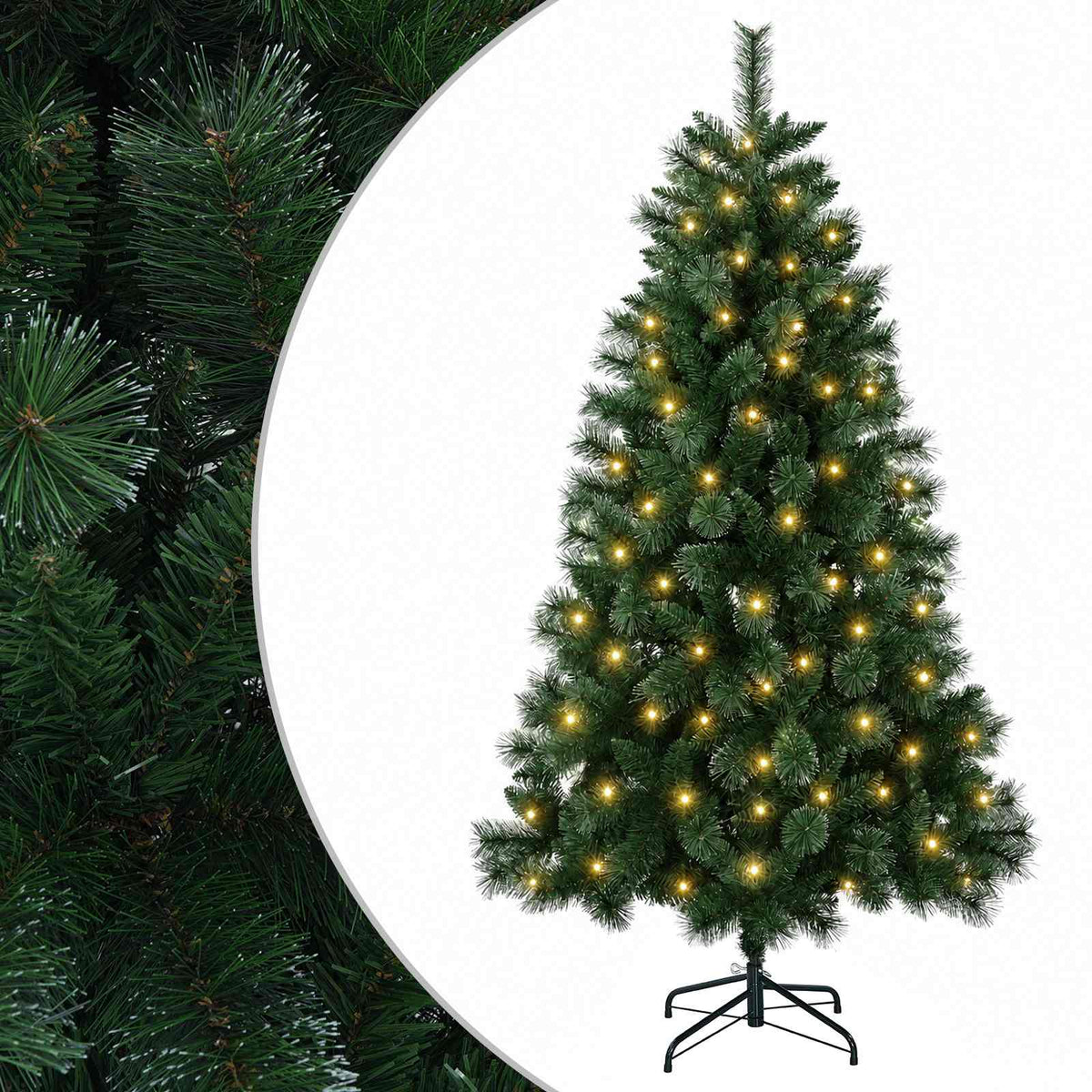 Dirbtinė Kalėdų eglutė 150 cm 150 LED Šilta balta