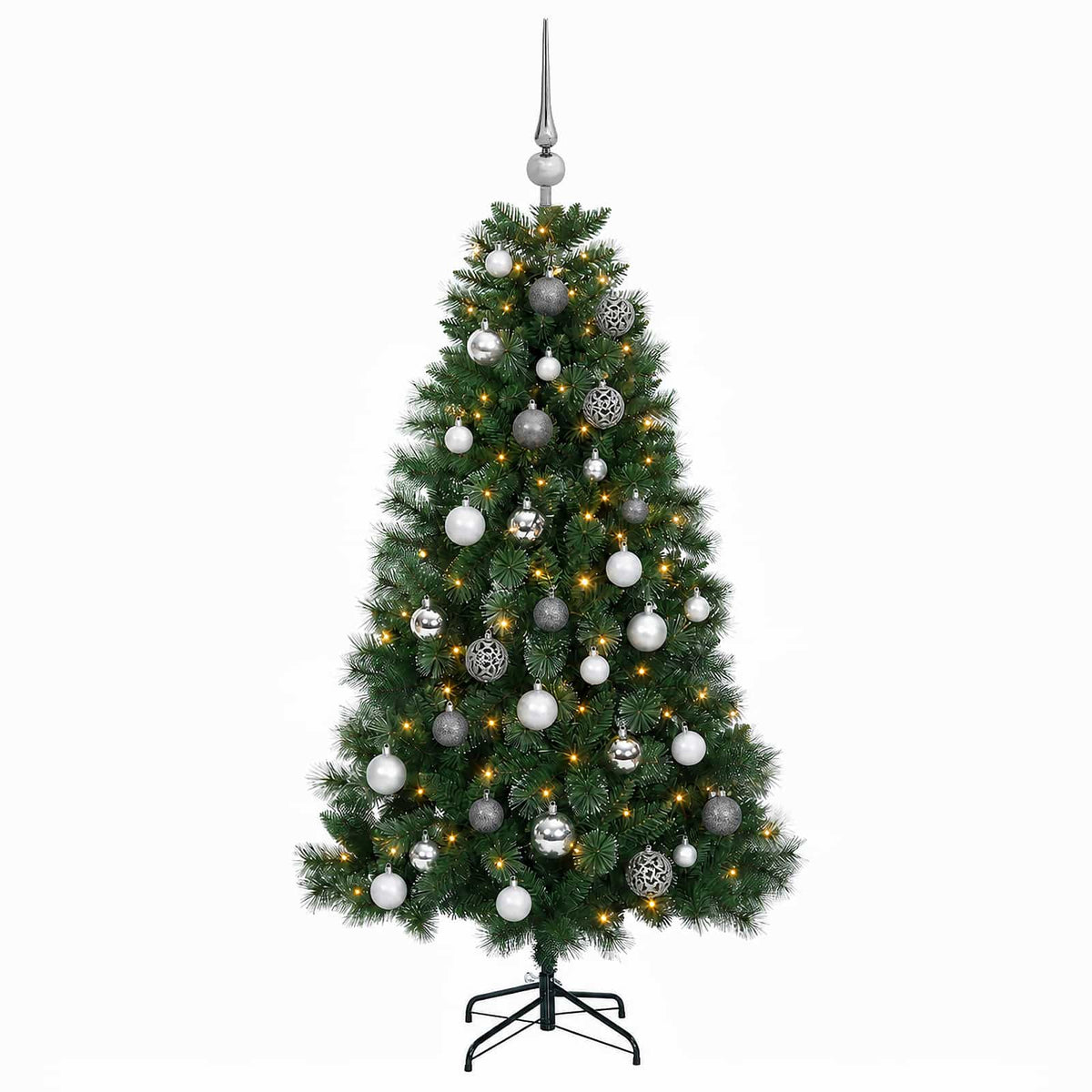 Dirbtinė kalėdinė eglutė su žaisliuku 150 cm 150 LED