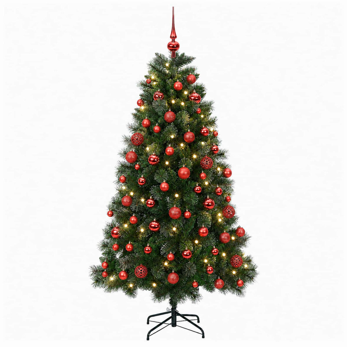 Dirbtinė Kalėdų eglutė su žaisliuku 240 cm 300 LED Šilta balta