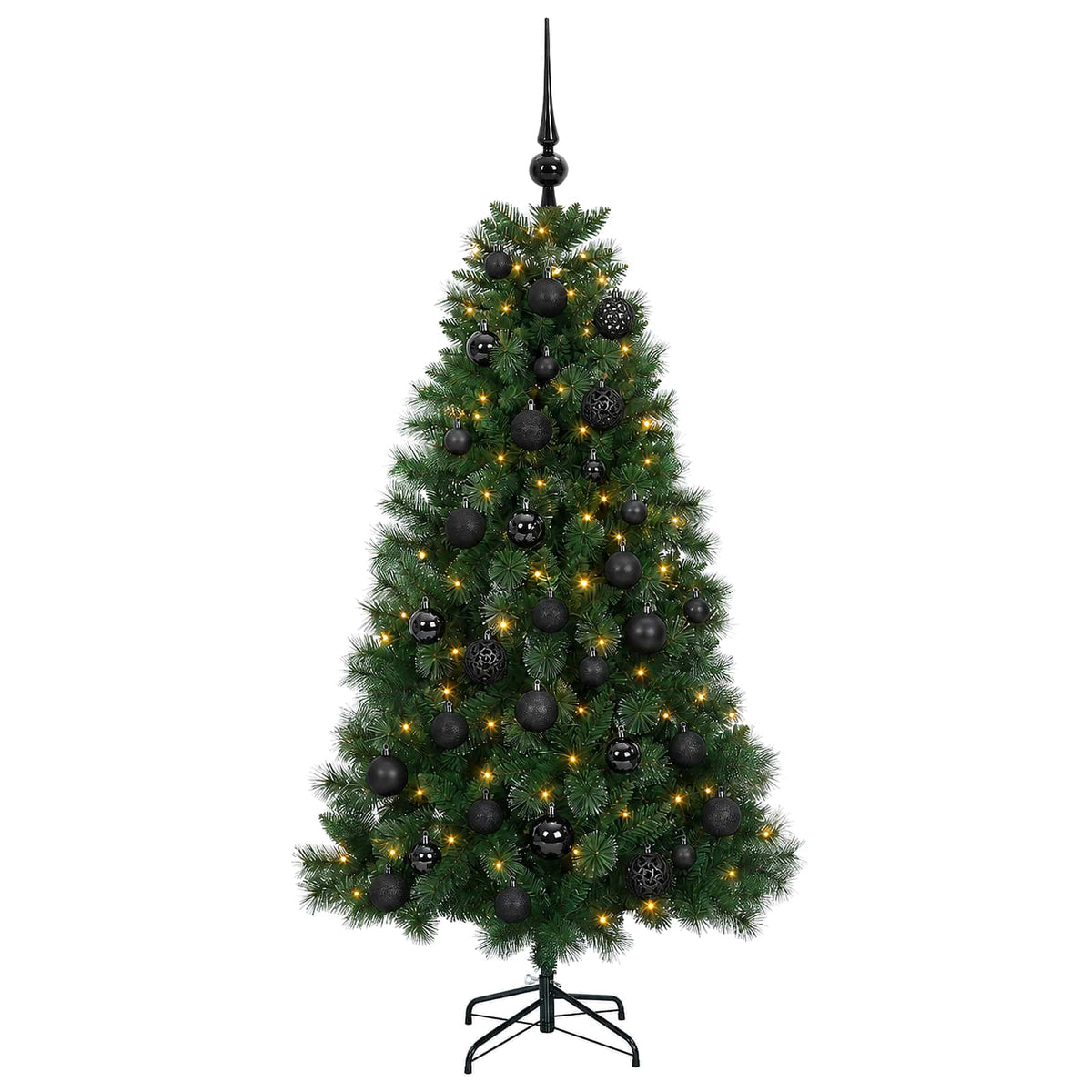 Dirbtinė kalėdinė eglutė su žaisliuku 120 cm 150 LED