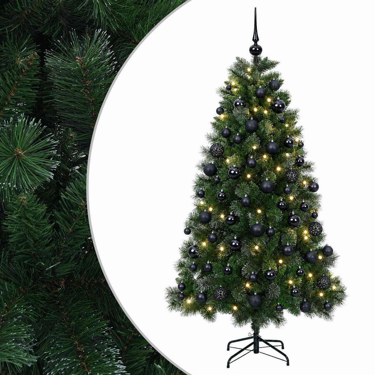 Dirbtinė kalėdinė eglutė su žaisliuku 210 cm 300 LED