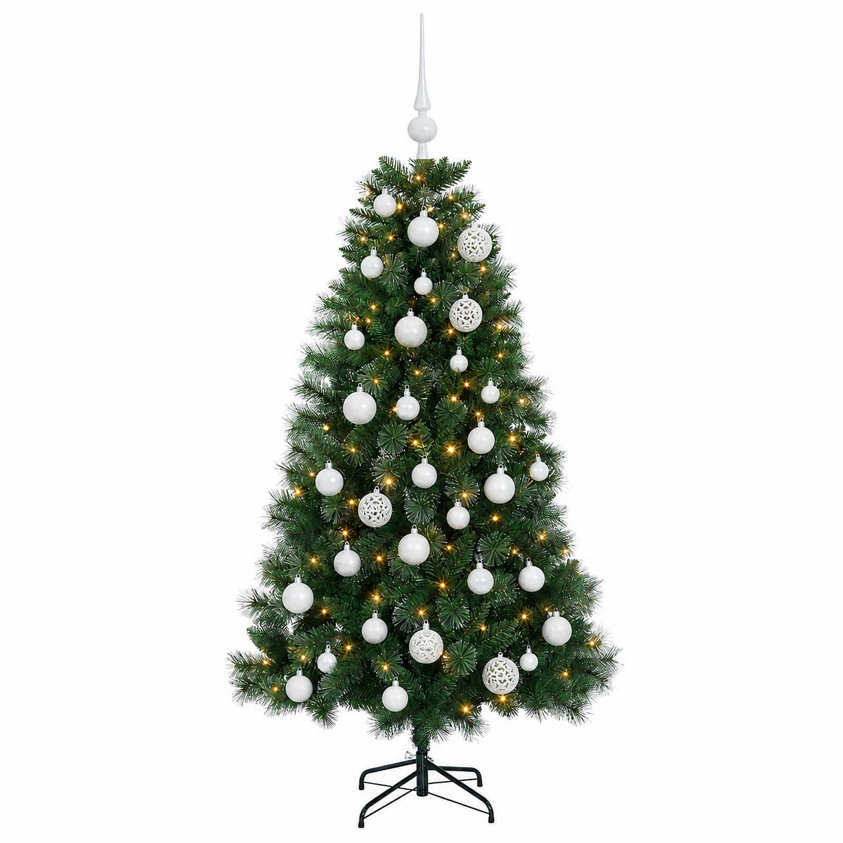 Dirbtinė kalėdinė eglutė su žaisliuku 150 cm 150 LED