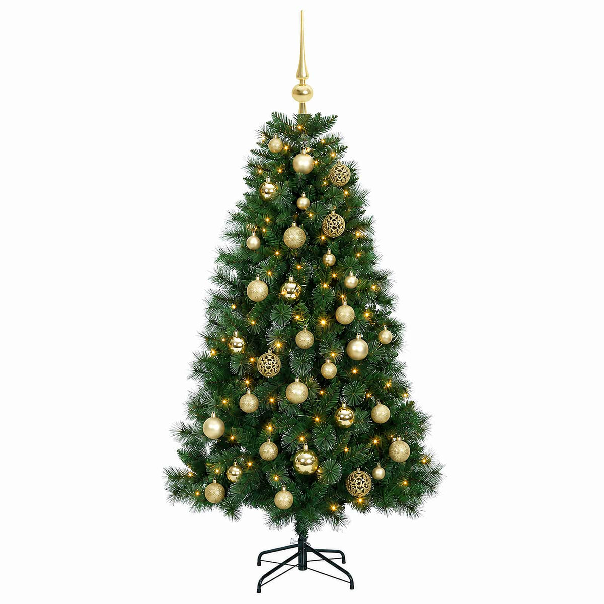 Dirbtinė Kalėdų eglutė su žaisliuku 150 cm 150 LED Šilta balta