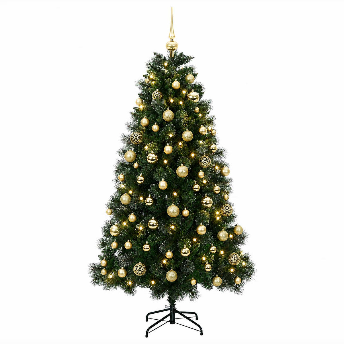 Dirbtinė kalėdinė eglutė su žaisliuku 180 cm 300 LED