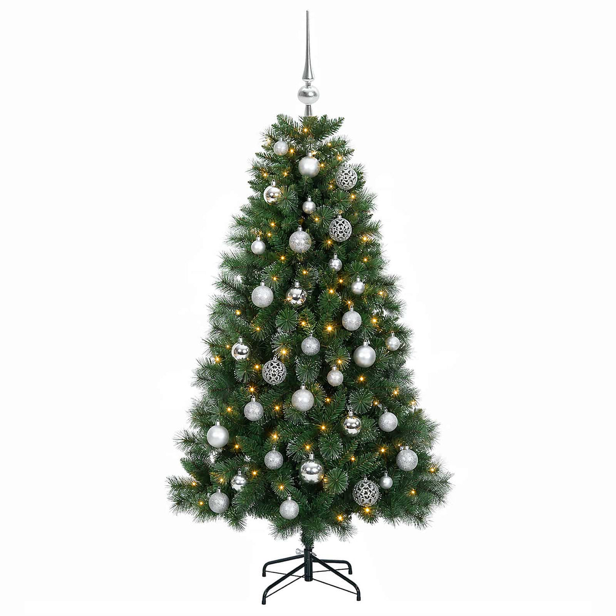 Dirbtinė kalėdinė eglutė su žaisliuku 150 cm 150 LED
