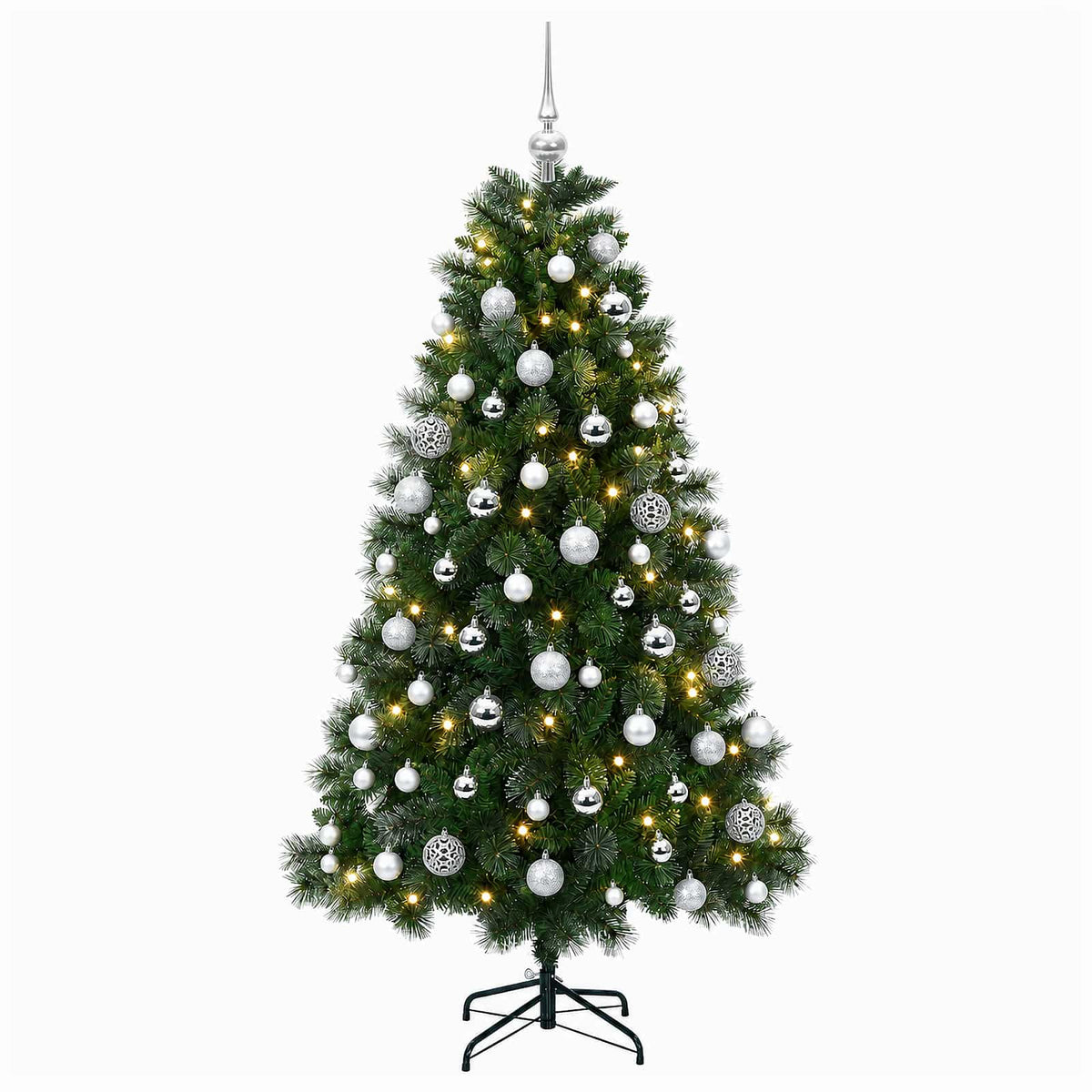 Dirbtinė kalėdinė eglutė su žaisliuku 180 cm 300 LED