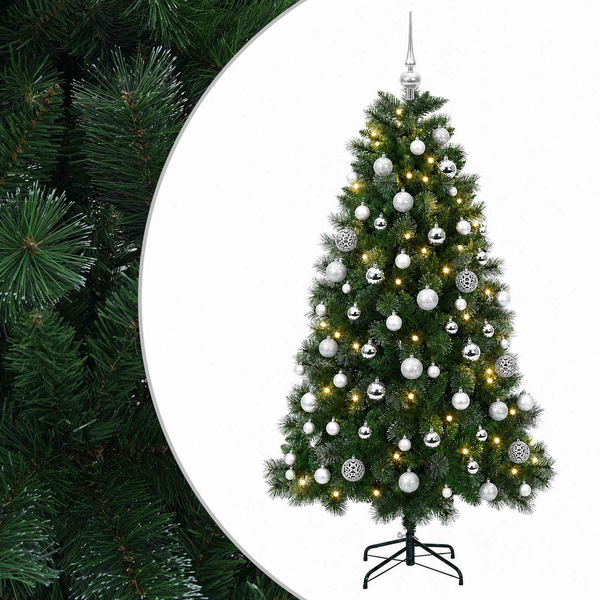 Dirbtinė kalėdinė eglutė su žaisliuku 240 cm 300 LED