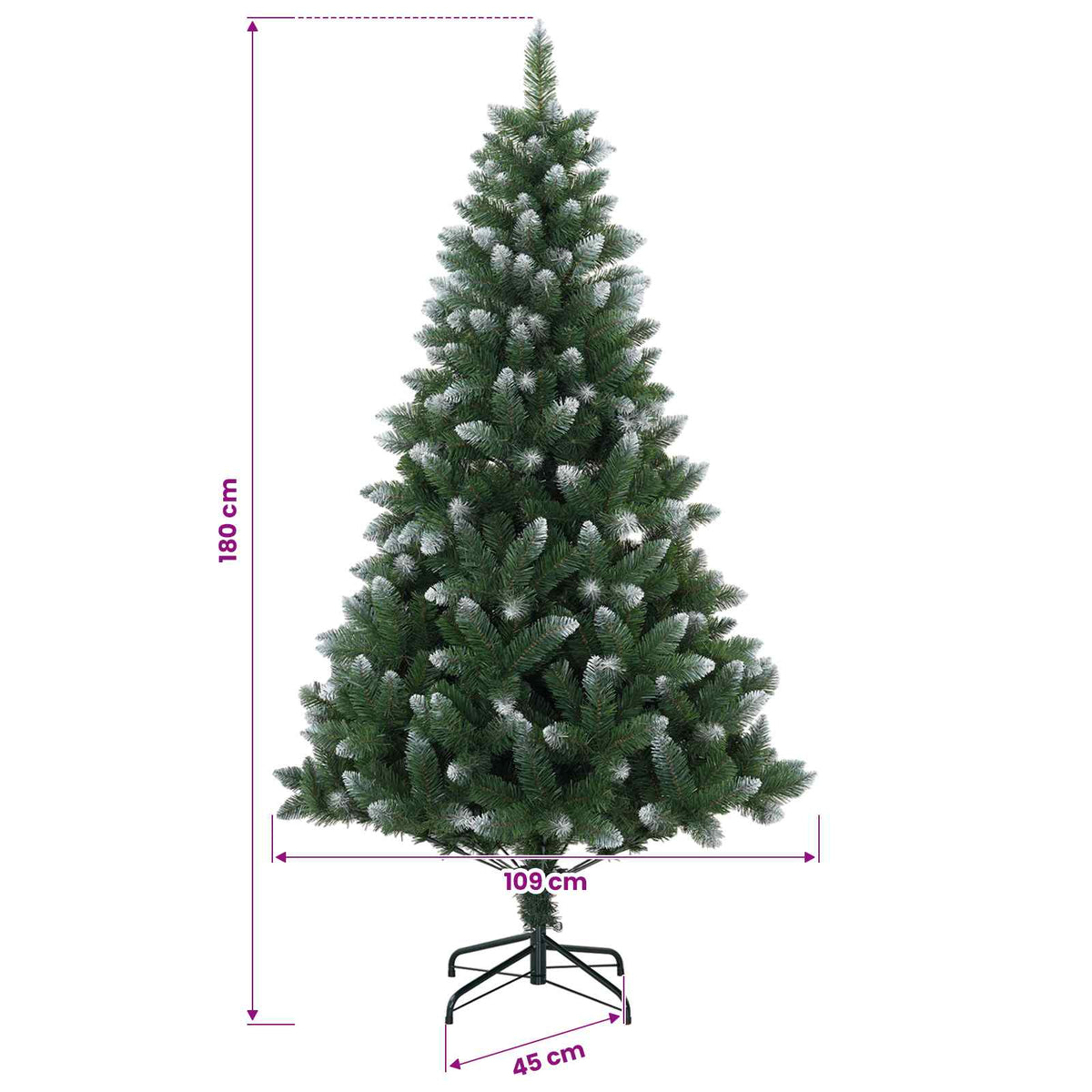 Dirbtinė Kalėdų eglutė 180 cm 300 LED Šilta balta