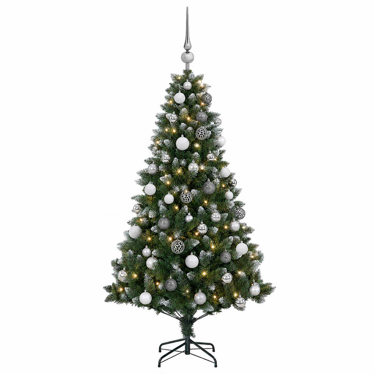 Dirbtinė Kalėdų eglutė su burbulais 120 cm 150 LED Šilta balta